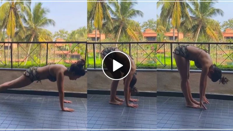 मल्लिका शेरावत ने बिकिनी पहनकर किया हॉट योगासन, वायरल वीडियो ने मचाया धमाल- देखें VIDEO
